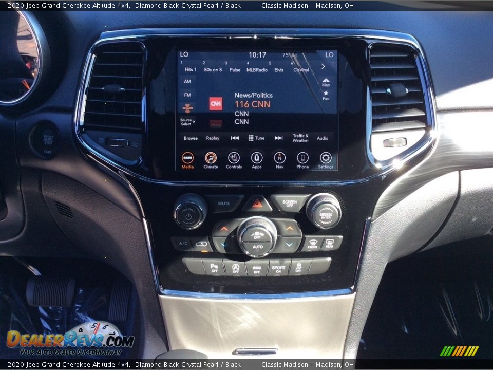 2020 Jeep Grand Cherokee Altitude 4x4 Diamond Black Crystal Pearl / Black Photo #14