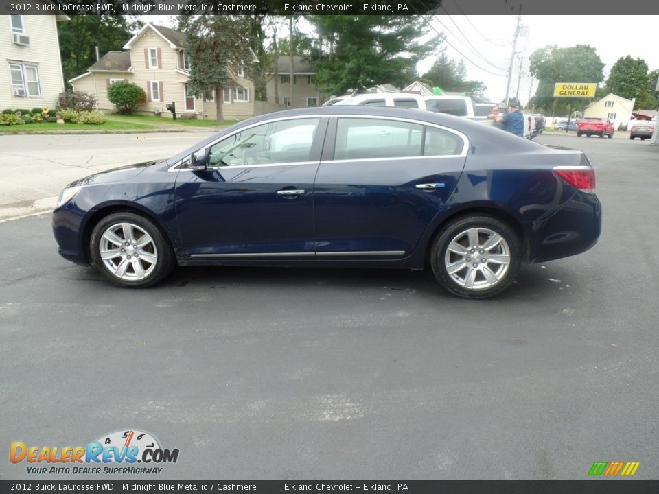 2012 Buick LaCrosse FWD Midnight Blue Metallic / Cashmere Photo #10