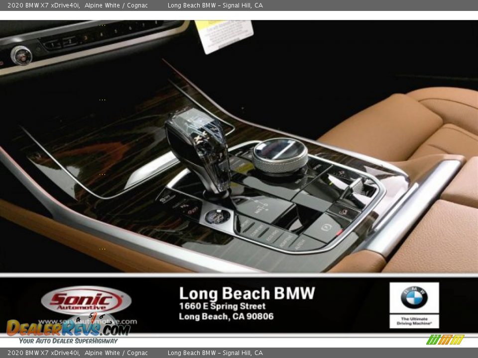 2020 BMW X7 xDrive40i Alpine White / Cognac Photo #6