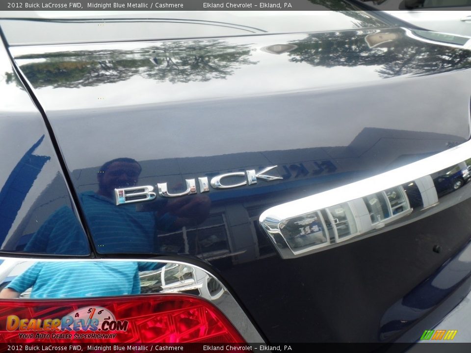 2012 Buick LaCrosse FWD Midnight Blue Metallic / Cashmere Photo #11