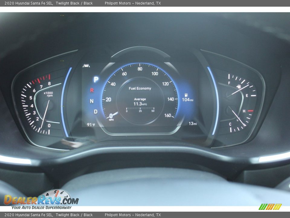 2020 Hyundai Santa Fe SEL Twilight Black / Black Photo #14
