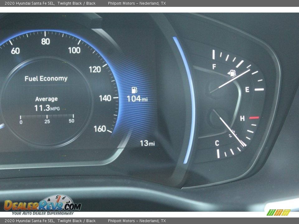 2020 Hyundai Santa Fe SEL Twilight Black / Black Photo #15