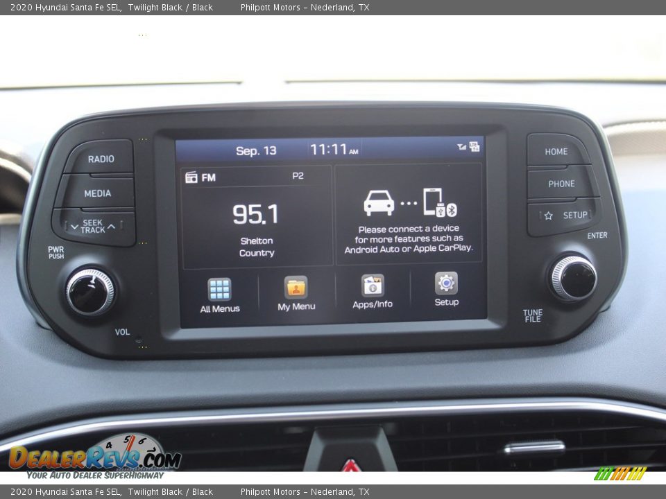 2020 Hyundai Santa Fe SEL Twilight Black / Black Photo #16