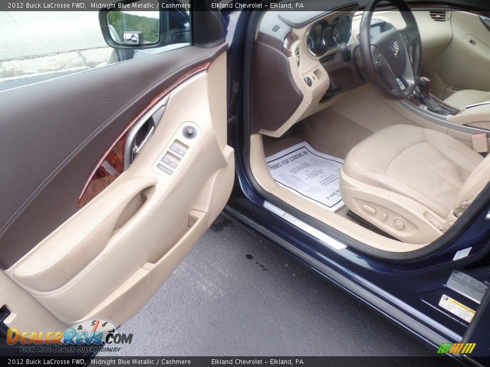 2012 Buick LaCrosse FWD Midnight Blue Metallic / Cashmere Photo #14