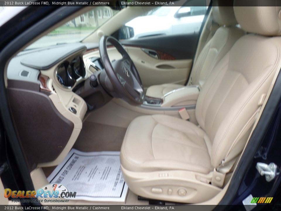2012 Buick LaCrosse FWD Midnight Blue Metallic / Cashmere Photo #15