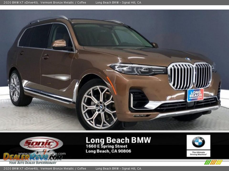 2020 BMW X7 xDrive40i Vermont Bronze Metallic / Coffee Photo #1