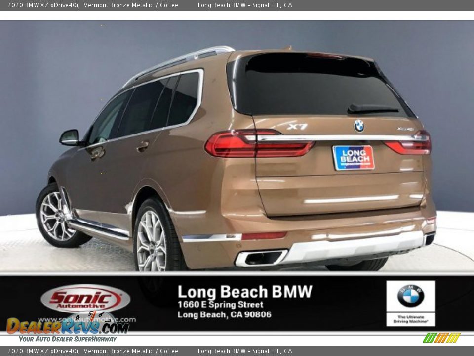 2020 BMW X7 xDrive40i Vermont Bronze Metallic / Coffee Photo #2