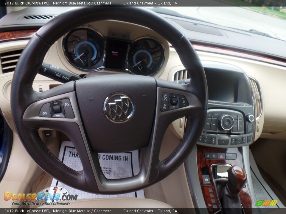 2012 Buick LaCrosse FWD Midnight Blue Metallic / Cashmere Photo #17