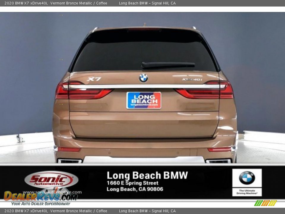2020 BMW X7 xDrive40i Vermont Bronze Metallic / Coffee Photo #3