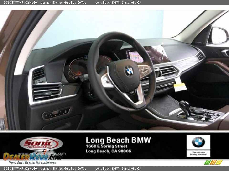 2020 BMW X7 xDrive40i Vermont Bronze Metallic / Coffee Photo #4