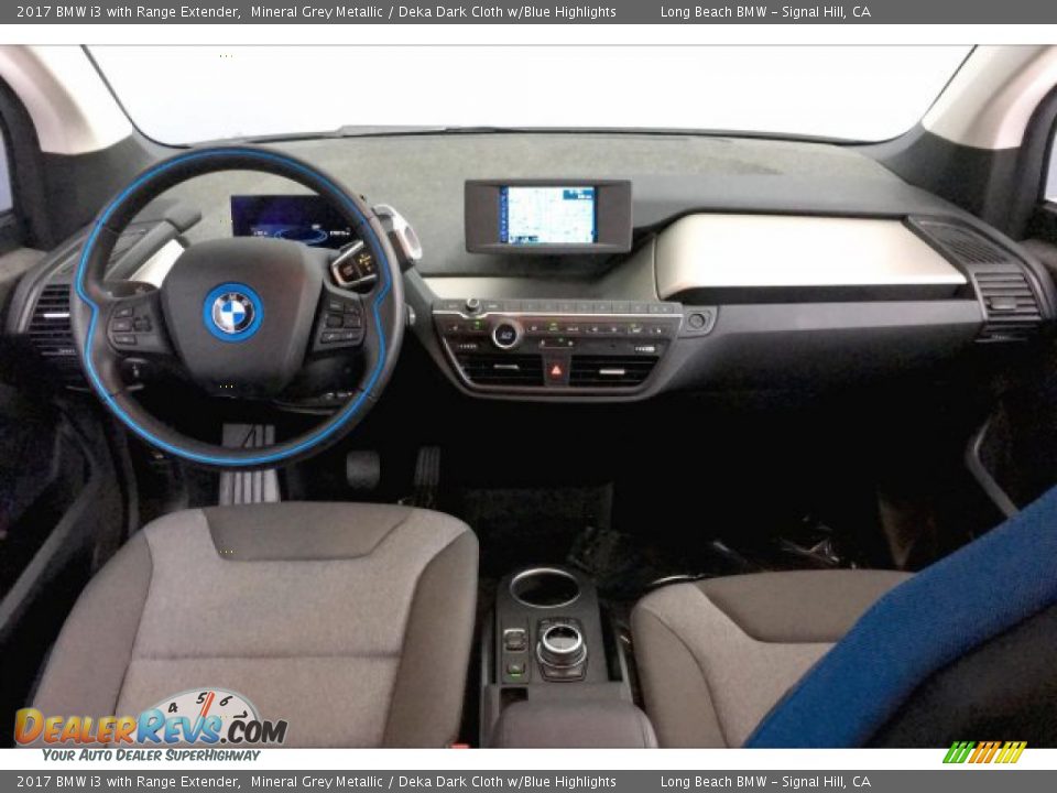 2017 BMW i3 with Range Extender Mineral Grey Metallic / Deka Dark Cloth w/Blue Highlights Photo #20