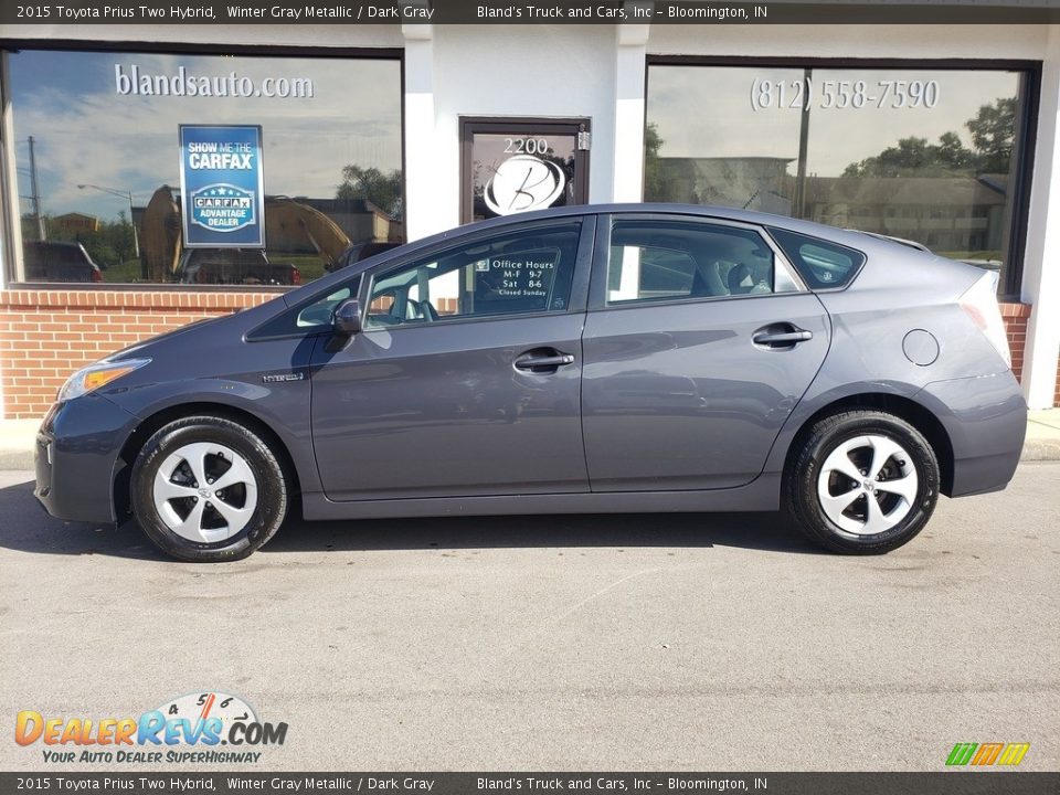 2015 Toyota Prius Two Hybrid Winter Gray Metallic / Dark Gray Photo #1