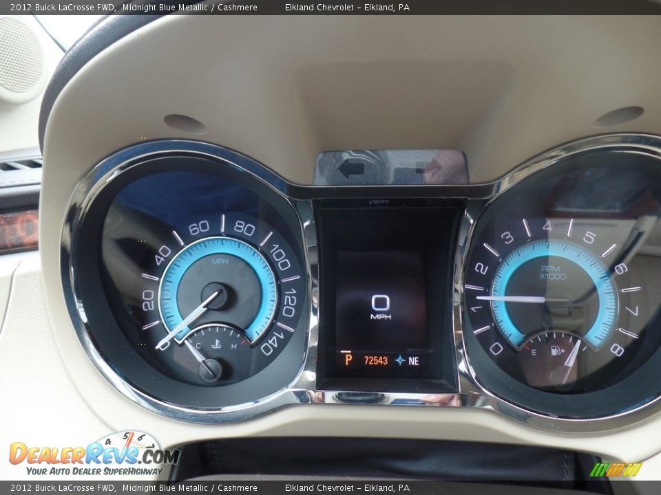 2012 Buick LaCrosse FWD Midnight Blue Metallic / Cashmere Photo #21