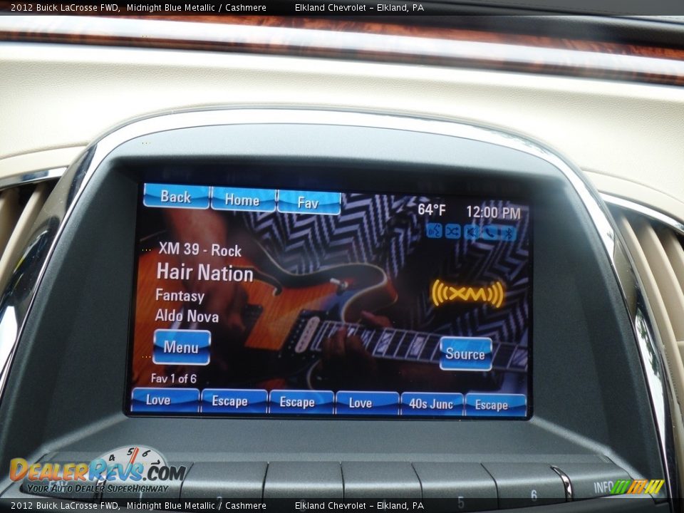 2012 Buick LaCrosse FWD Midnight Blue Metallic / Cashmere Photo #24