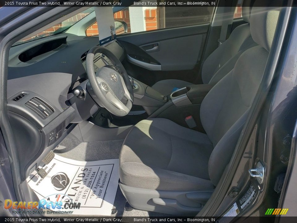 2015 Toyota Prius Two Hybrid Winter Gray Metallic / Dark Gray Photo #6