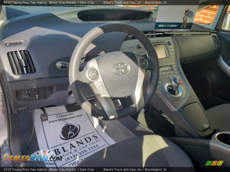 2015 Toyota Prius Two Hybrid Winter Gray Metallic / Dark Gray Photo #8
