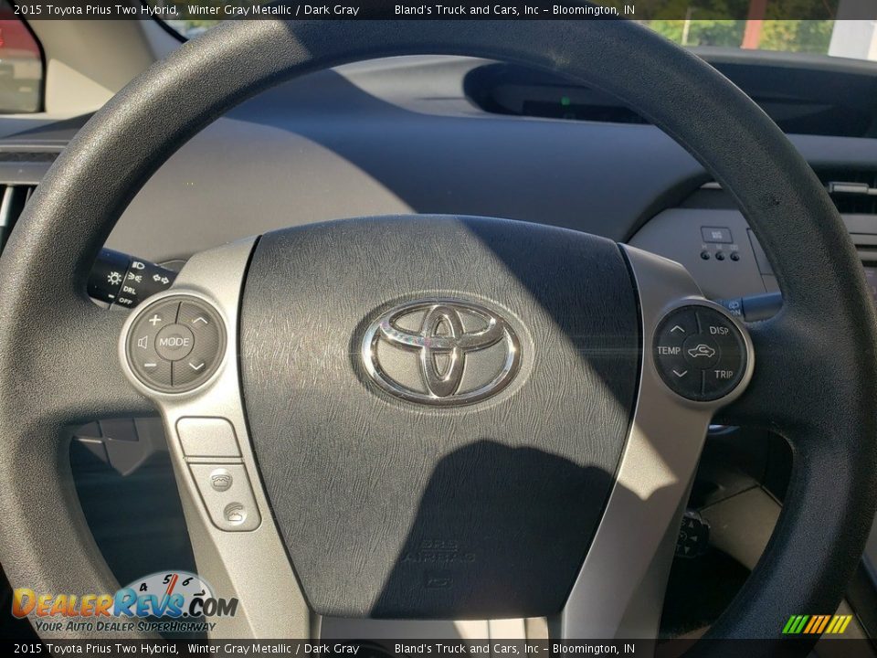 2015 Toyota Prius Two Hybrid Winter Gray Metallic / Dark Gray Photo #10