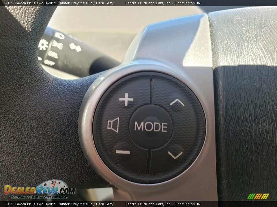 2015 Toyota Prius Two Hybrid Winter Gray Metallic / Dark Gray Photo #11