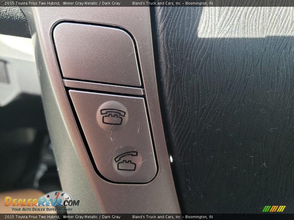 2015 Toyota Prius Two Hybrid Winter Gray Metallic / Dark Gray Photo #12