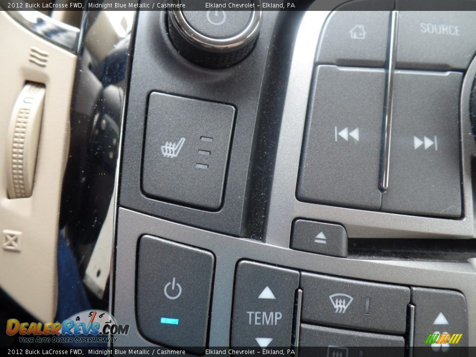 2012 Buick LaCrosse FWD Midnight Blue Metallic / Cashmere Photo #28