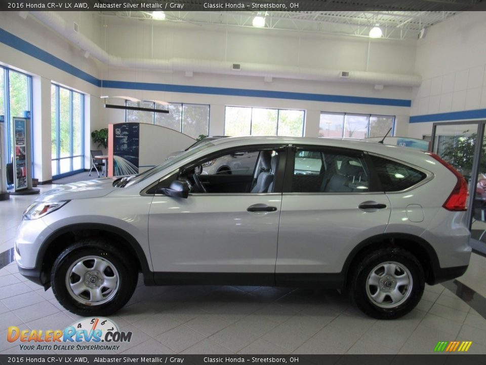 2016 Honda CR-V LX AWD Alabaster Silver Metallic / Gray Photo #2