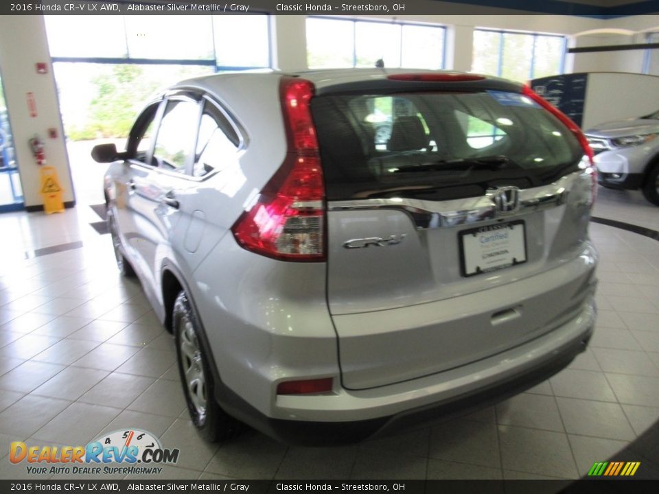 2016 Honda CR-V LX AWD Alabaster Silver Metallic / Gray Photo #3