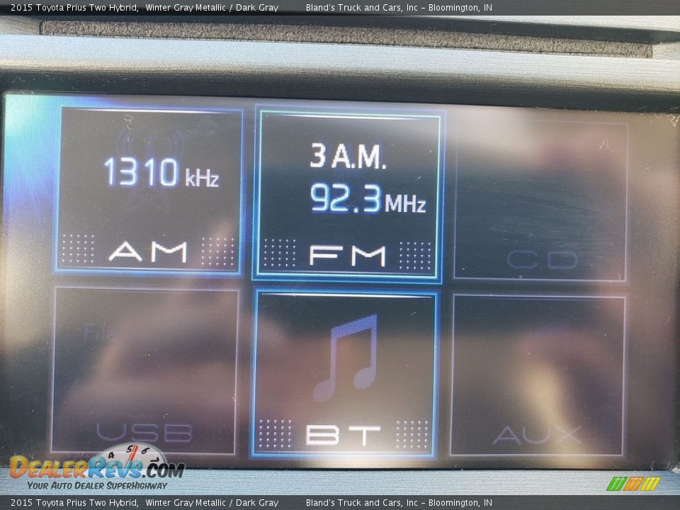 2015 Toyota Prius Two Hybrid Winter Gray Metallic / Dark Gray Photo #19