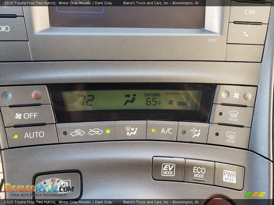 2015 Toyota Prius Two Hybrid Winter Gray Metallic / Dark Gray Photo #20