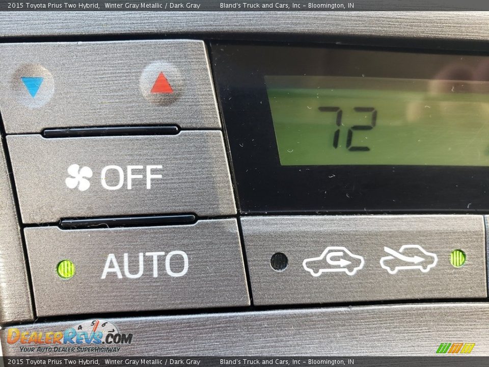 2015 Toyota Prius Two Hybrid Winter Gray Metallic / Dark Gray Photo #21