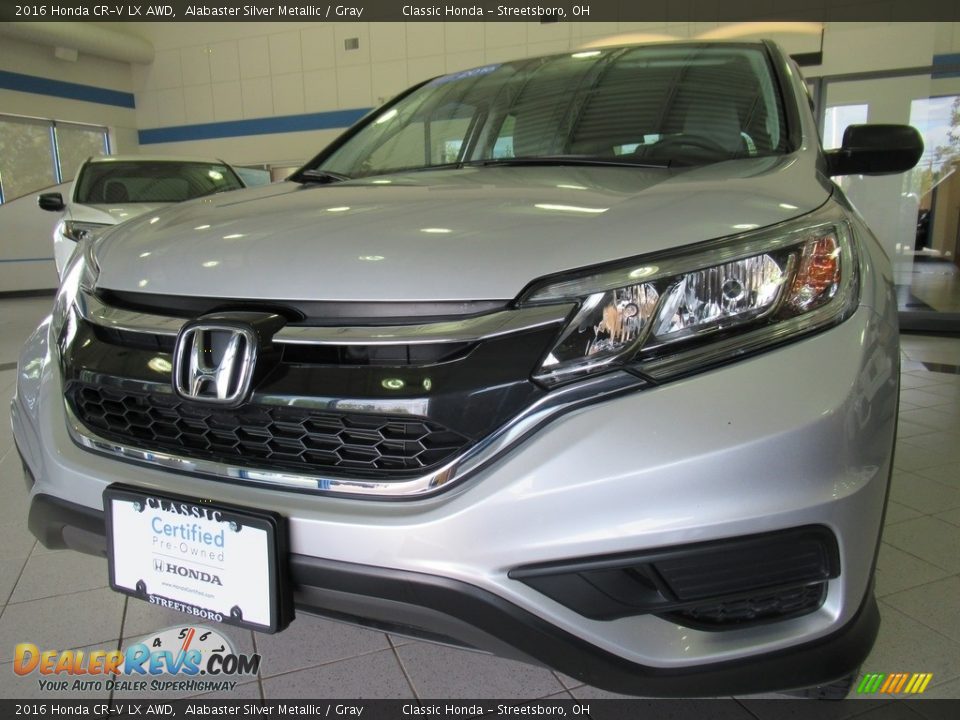 2016 Honda CR-V LX AWD Alabaster Silver Metallic / Gray Photo #7