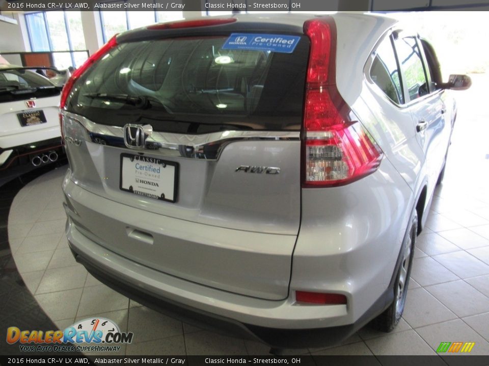 2016 Honda CR-V LX AWD Alabaster Silver Metallic / Gray Photo #10