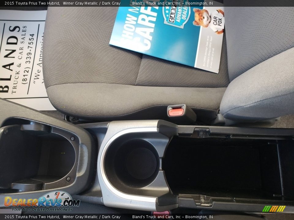 2015 Toyota Prius Two Hybrid Winter Gray Metallic / Dark Gray Photo #25