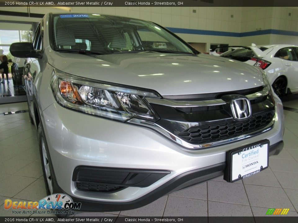 2016 Honda CR-V LX AWD Alabaster Silver Metallic / Gray Photo #12