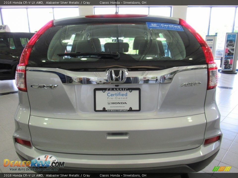 2016 Honda CR-V LX AWD Alabaster Silver Metallic / Gray Photo #14