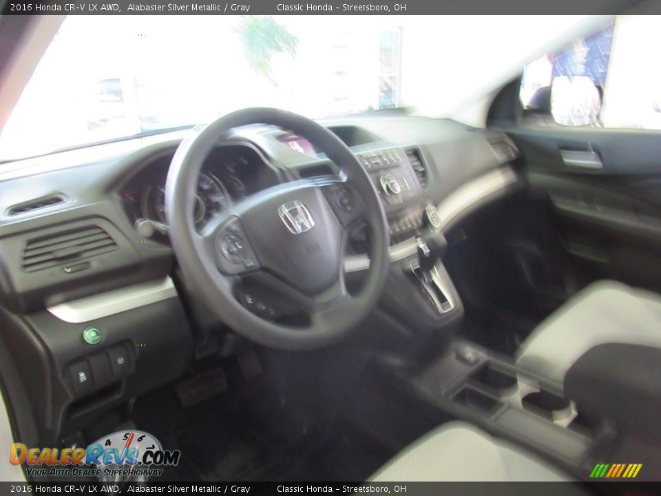 2016 Honda CR-V LX AWD Alabaster Silver Metallic / Gray Photo #15