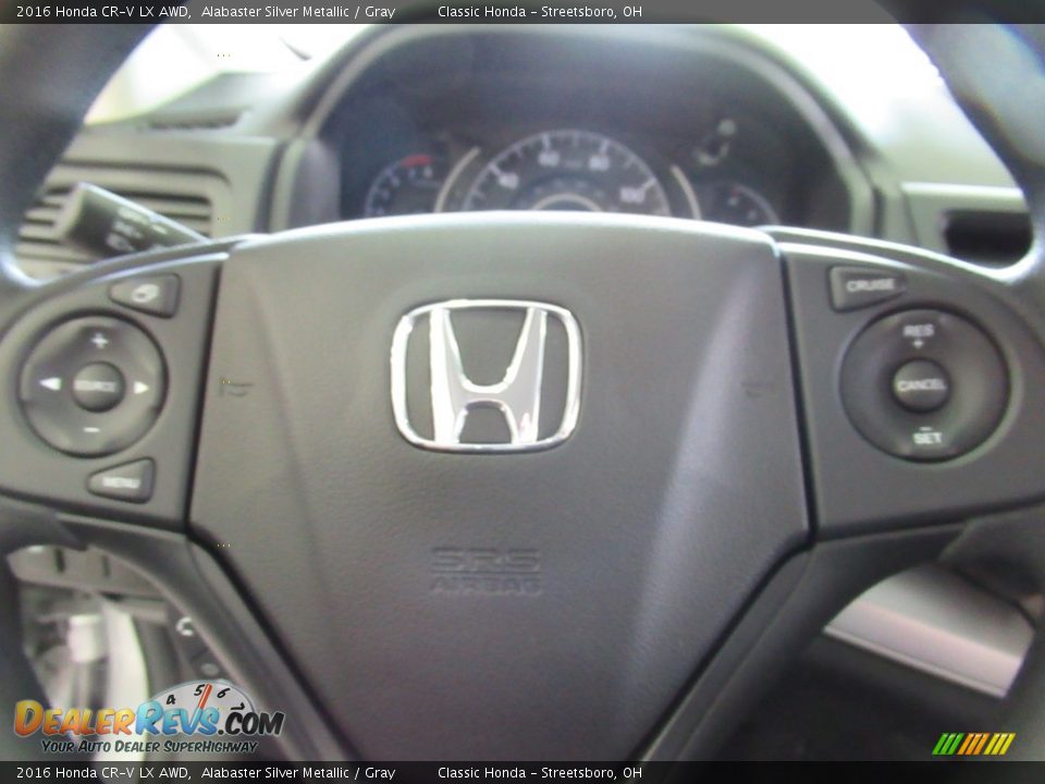 2016 Honda CR-V LX AWD Alabaster Silver Metallic / Gray Photo #22