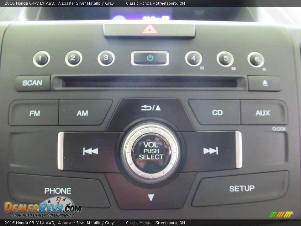 2016 Honda CR-V LX AWD Alabaster Silver Metallic / Gray Photo #27