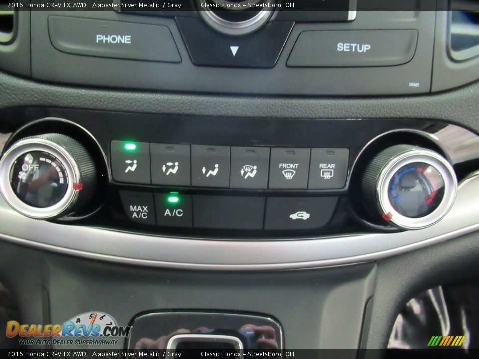 2016 Honda CR-V LX AWD Alabaster Silver Metallic / Gray Photo #28