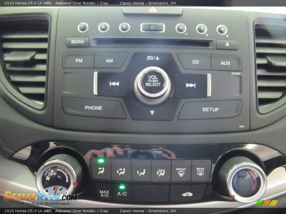 2016 Honda CR-V LX AWD Alabaster Silver Metallic / Gray Photo #29