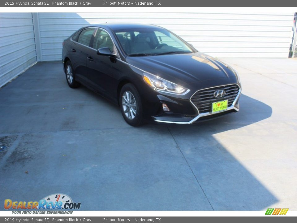 2019 Hyundai Sonata SE Phantom Black / Gray Photo #2