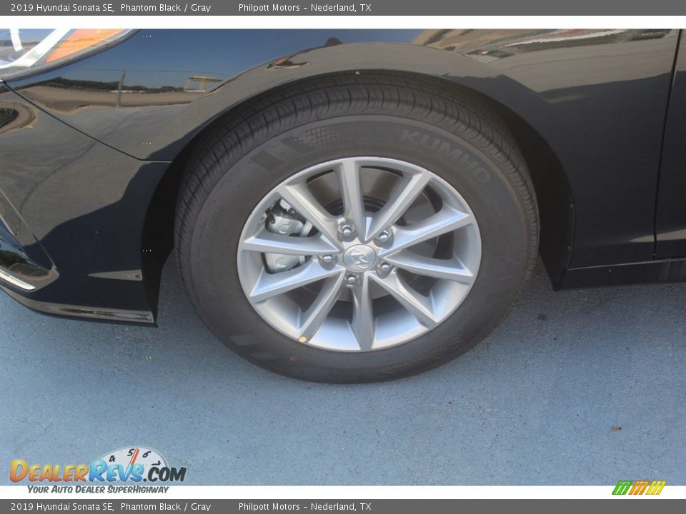 2019 Hyundai Sonata SE Phantom Black / Gray Photo #5