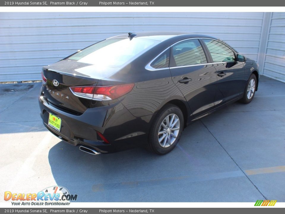2019 Hyundai Sonata SE Phantom Black / Gray Photo #8