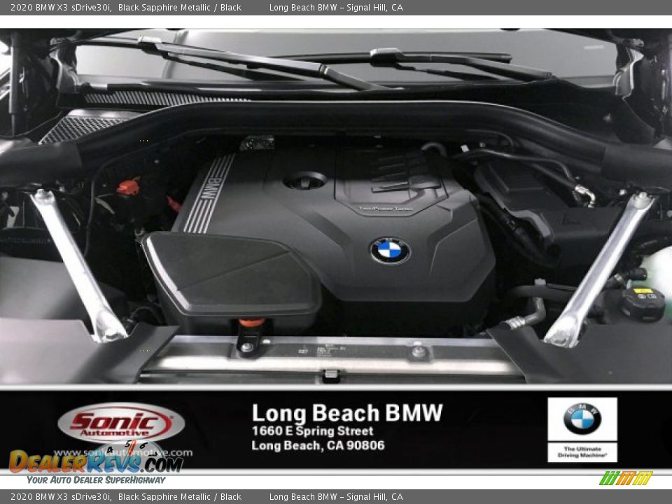 2020 BMW X3 sDrive30i Black Sapphire Metallic / Black Photo #8