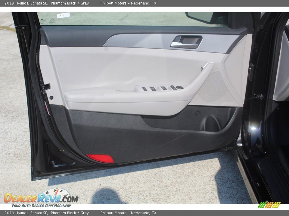 2019 Hyundai Sonata SE Phantom Black / Gray Photo #9