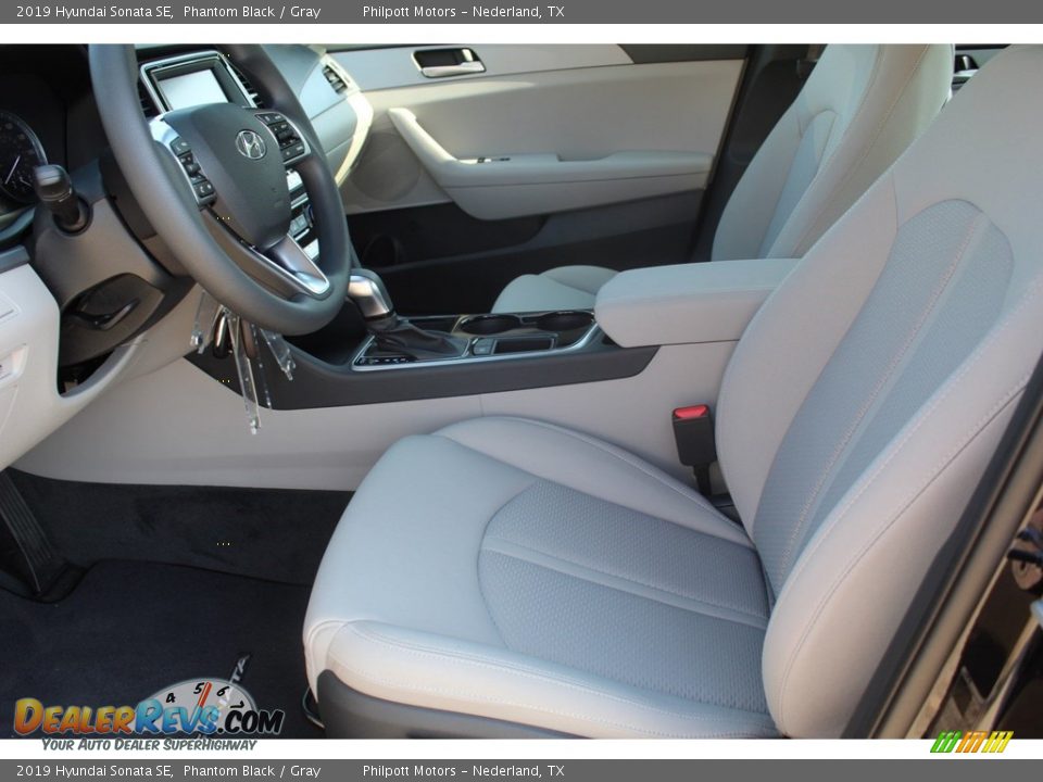 2019 Hyundai Sonata SE Phantom Black / Gray Photo #10