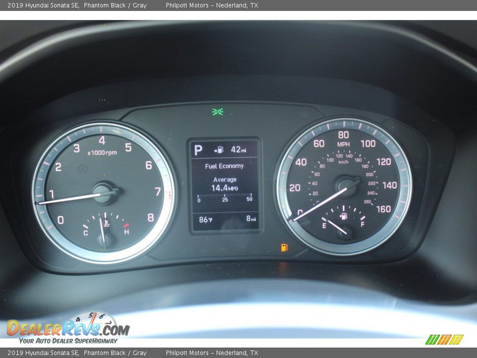 2019 Hyundai Sonata SE Phantom Black / Gray Photo #13