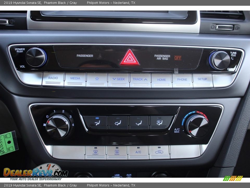 2019 Hyundai Sonata SE Phantom Black / Gray Photo #16