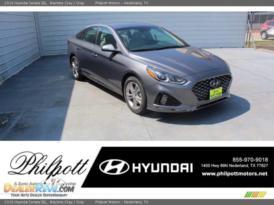2019 Hyundai Sonata SEL Machine Gray / Gray Photo #1