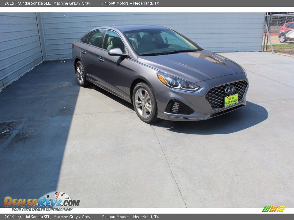 2019 Hyundai Sonata SEL Machine Gray / Gray Photo #2