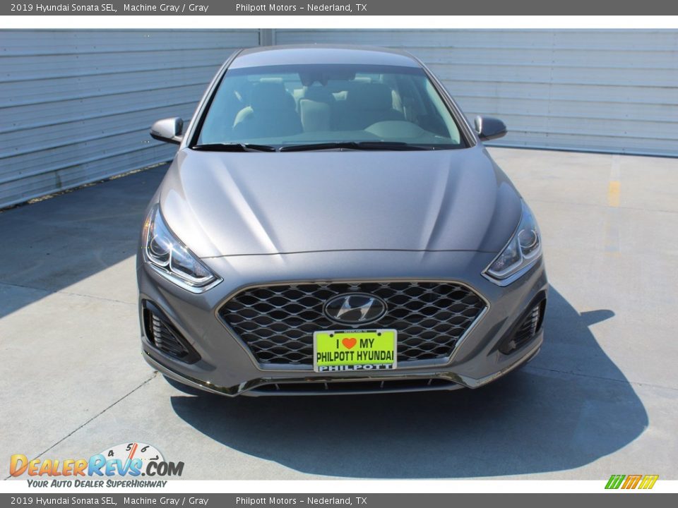 2019 Hyundai Sonata SEL Machine Gray / Gray Photo #3
